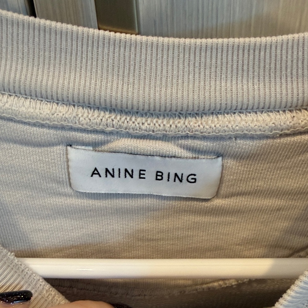 Anine Bing Cream Sweatshirt with Tiger Graphic - Picture 4 of 6